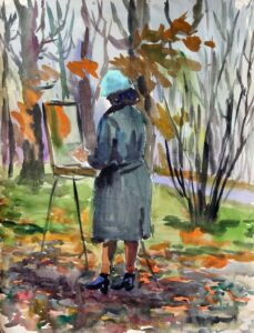 mihailov, konstantin (1908 – 1997). sügist maalimast. (1960 nendad)