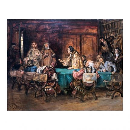 Franz Karl Eduard von Gebhardt (1838 - 1925). Scene from the Gospel. (1910s)