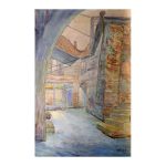 Pulst, August (1889 – 1977). Old Tallinn. Courtyard on Uus street. (1966)