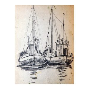 Loik, Valerian (1904 – 1986). Fishing Ships (1950 -s)