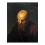 Breul, Heinrich (1889 – 1941). A copy of the Rembrandt. "Bust of a Bald Old Man"