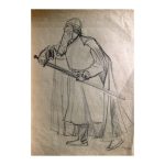 Lember-Bogatkina, Valli (1921 - 2016). Sketch for a mosaic "Oath mosa