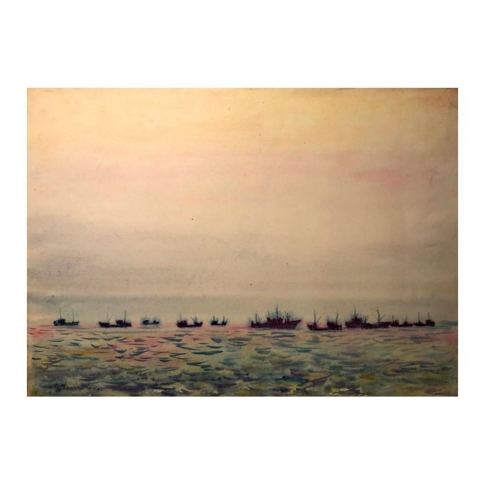 Aavik, Priidu (1905 – 1991). Estonian Fishing Fleet in the Atlantic. (1964)
