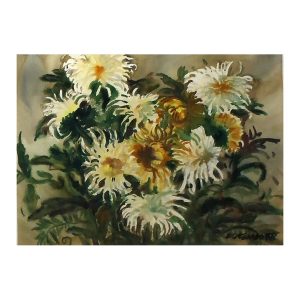Kuks, Viive (born 1951). Chrysanthemums. (1978)