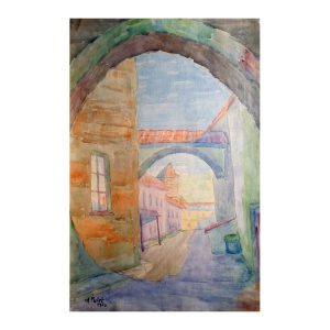 Pulst, August (1889 – 1977). Old Tallinn. (1970)