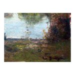 Büchtger, Robert (1862 - 1951). At Lake. (1920s-1930s) — изображение 2