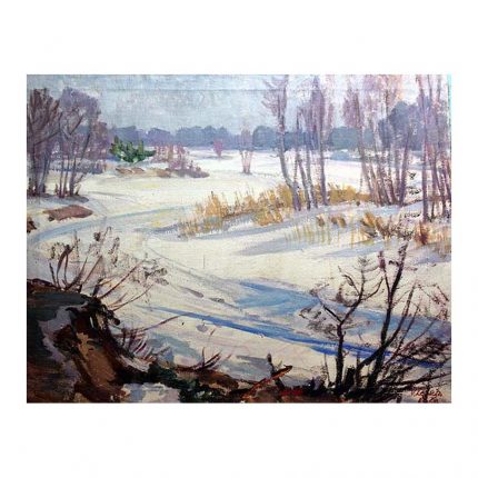 Leškin, Viktor (1914-1998). Winter Landscape (1960)