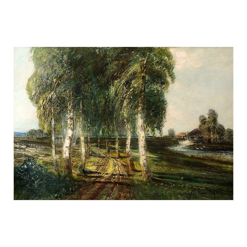 Heydendahl, Friedrich Joseph Nicolai (1844 – 1906). Birches. (1890s)