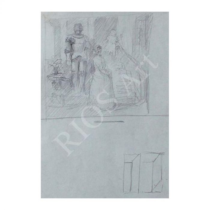 Vabbe, Ado. Sphinx. Knight and Lady. (1940 -1950) - Image 2