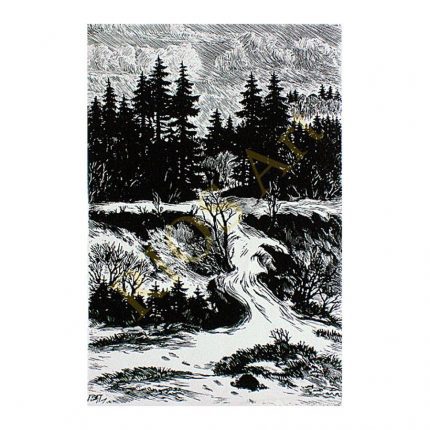 Lepp, Esko (1906-1977). Landscape. (1960s)