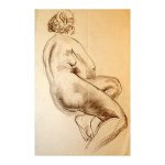 Kaljo, Richard (1914 – 1978). Seated Nude. (1950 – 60s)