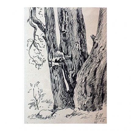 Reindorff, Günther (1889-1974). Three Pines. (1965)