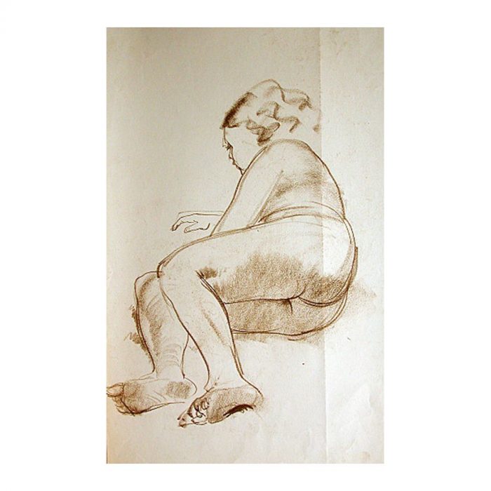 Kaljo, Richard (1914 – 1978). Lying Nude. (1950s - 60s)