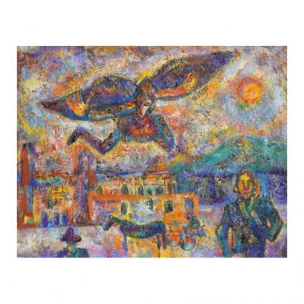 Yuri TerSar (1928-2012) Yellow day on canvas (1988)