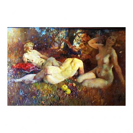 Paede, Paul (1868 – 1929). Three Naked. (early 20th century)