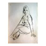 Kaljo, Richard (1914-1978). Seated Nude Woman. (1962)