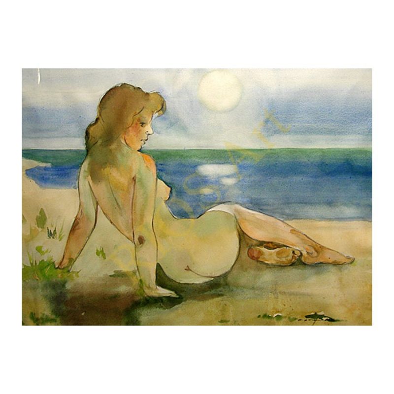 Lehis, Enno (1912 - 2011). Sunbathing. (1981)