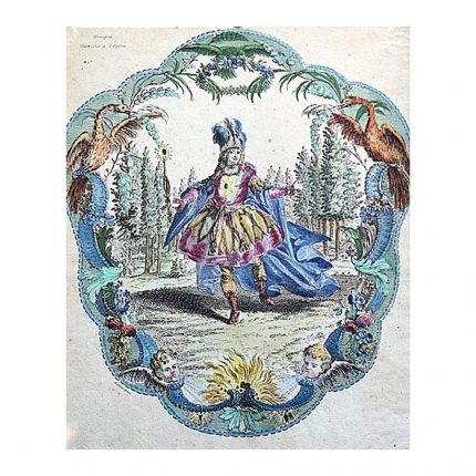 The unknown French engraving 19th century.