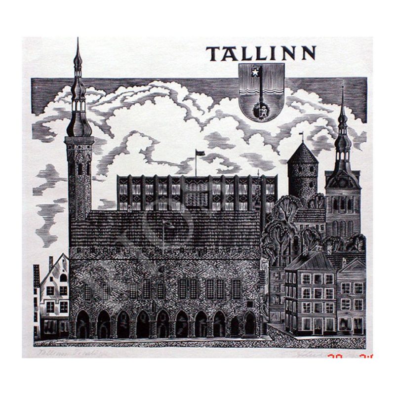 Luhtein, Paul (1909 – 2007). The Title Page. A Leaf from a folder "Tallinn