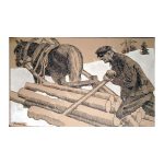 Vihvelin, Arnold Peeter (1892-1962). Harvesting Firewood (1940's)