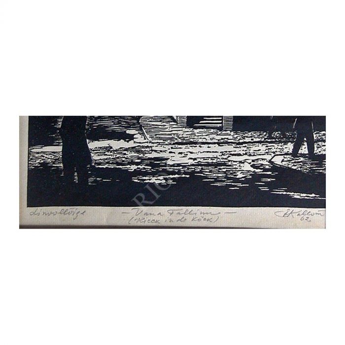 Kollom, Ernst (1908 – 1974). (Kieck in de Kök). Old Tallinn. (1962) - Image 2