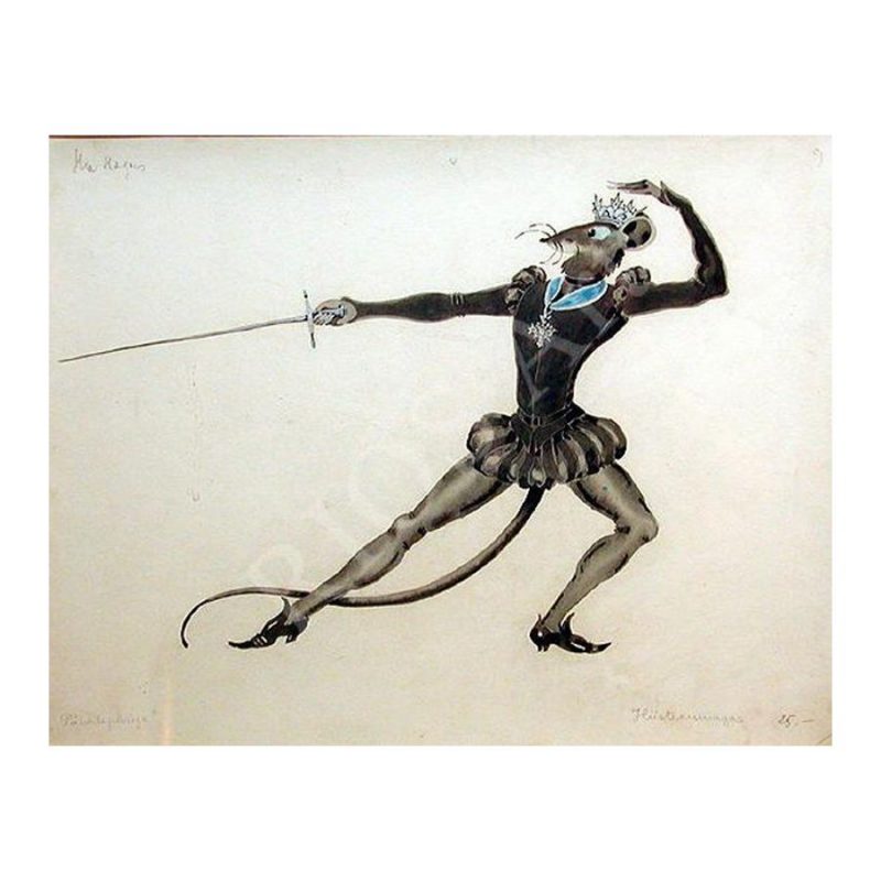 Mei, Natalie (1900 – 1975). Sketch for a Costume. P.Chajkovsky