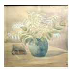 Pulst, August (1889 – 1977). Vase and book. (1945)