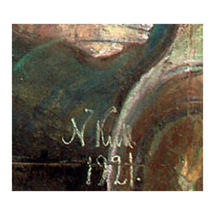 Nikolai Kull (1894 – 1945). Portrait of a Man. (1921) - Image 2