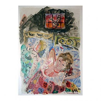 Terechkovitch, Constantin (or Kostia) (1902-1978). Girls in Bed. (1950s).