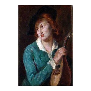 Gatchet (Gachet), Nikolaus (1736 – 1817). A Young Man is a Lute. (Note 1800)