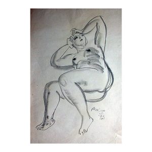 Kaljo, Richard (1914 – 1978). Lying Nude. (1973)