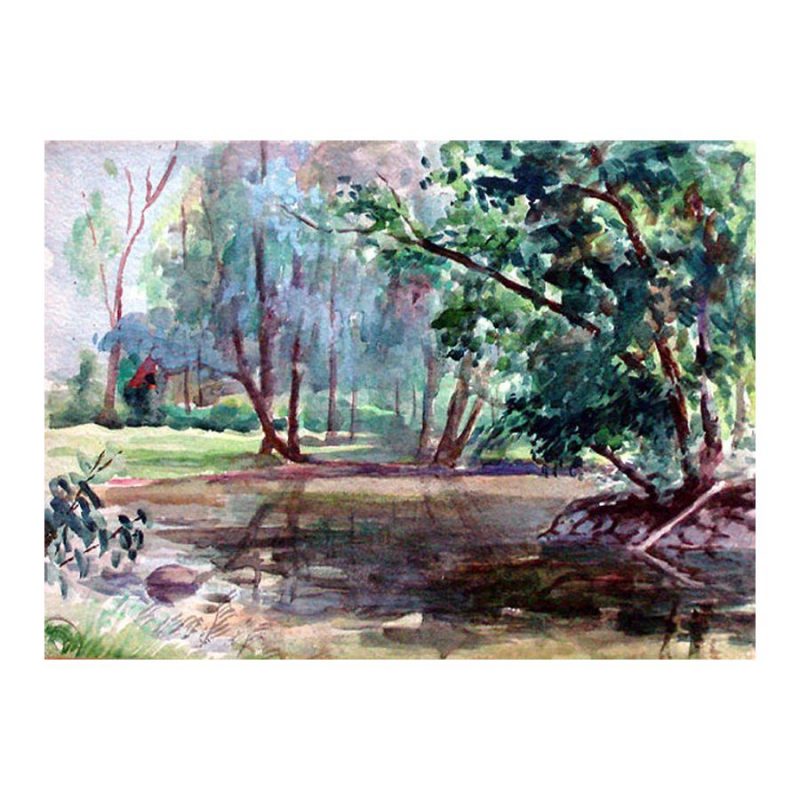 Pavel, Louis (1915 – 1977). River Landscape (1950s)