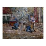 Schmidt E. A. XX century German artist. In the Courtyard. (1910 - 20s)