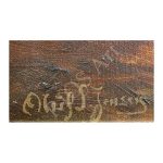 Jensen, Carl Christian Oluf S. (1871 – 1934). Mountain Landscape. (the beginning of 20 centuries). – Bild 2