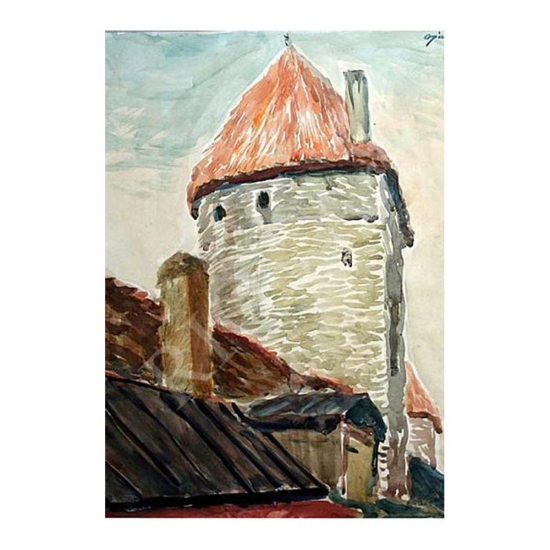 Ojalo, Ilmar (1910 – 1989). Munkadetagune torn Tallinnas. (1975)