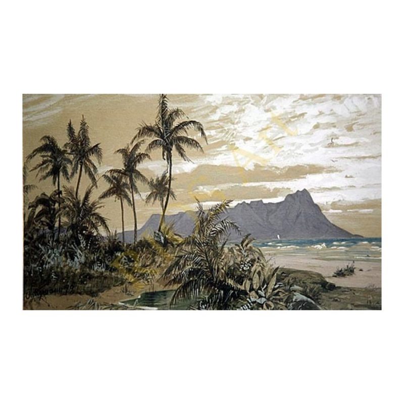 Saltzmann, Carl (1847 – 1923). Southern Maine Coastal view. (1879)