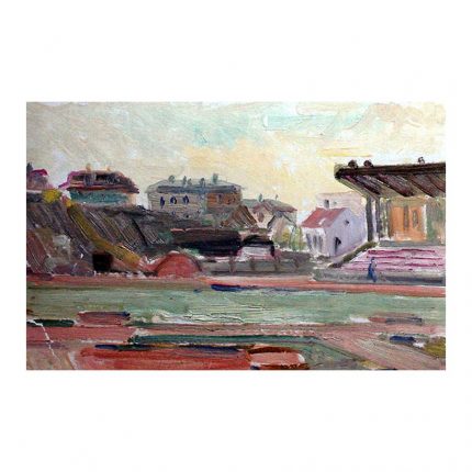 Pavel, Louis (1915 – 1977). View on the stadium. Tartu (1950s)