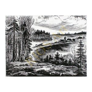 Lepp, Esko (1906-1977). Landscape. (1960s)