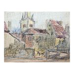 Loik, Valerian (1904 – 1986). View of the Oleviste in Tallinn. (1970 -s)