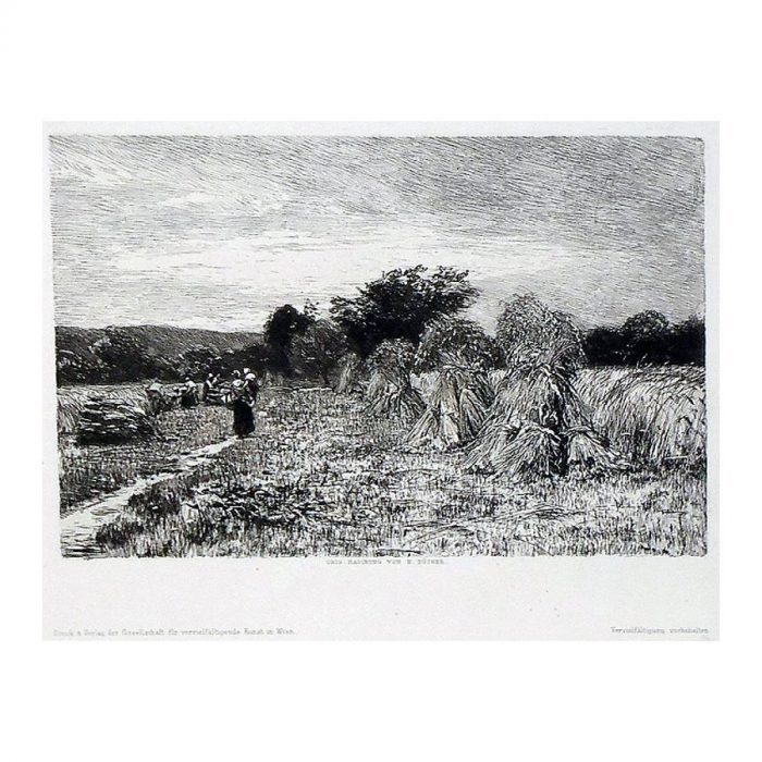 Dücker, Eugen Gustav (1841 – 1916). Harvest. (1877)