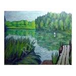 Guli, Nikolai (1936 – 2008) "Järvemaastik" (1977)