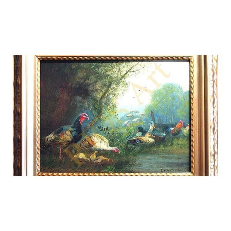 Heydendahl, Joseph (1844 – 1906).Poultry Yard. (The beginning of 20 centuries)