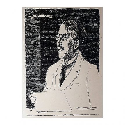 Tael, Karl (1894 – 1975). Portrait of Gustav Suits. (1971)