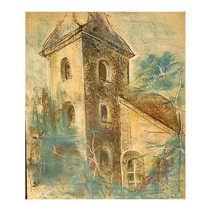 Põks, Monika (1921 – 1953). View of the Church (1940) Põks, Monika (1921 – 1953). View of the Church (1940)