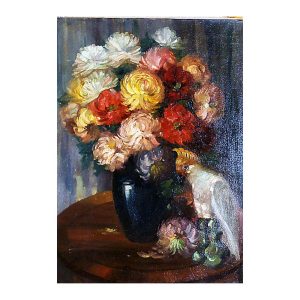 Speidel, Hans (1895-1976). Bouquet and porcelain bird. (1930s)