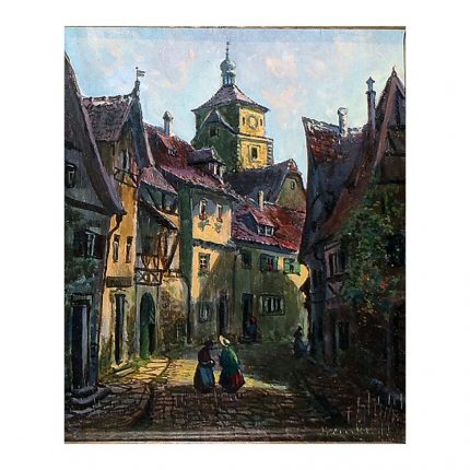 Winkler Karl (1827 - 1874). Small town in Germany. (1860s - 70s.)