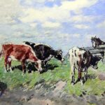 Bochmann Gregor Alexander Heinrich von (1850 – 1930). Animals on a Pasture. (the end XIX - the beginning XX).