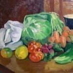 The unknown artist. Still Life with Vegetables. (1950s)