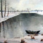 Wilhelm Schuster (1899 – 1974). Kanal talvel. (1960)