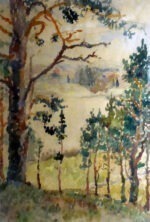 Pehap, Erich (1912–1981). Woods landscape. (1932)